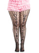 Plus Sweetheart Striped Tights