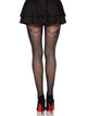 Gilded Grid Net Tights
