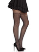 Gilded Grid Net Tights