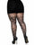 Drew Plus Floral Vine Fishnet Tights