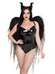 Dark Enchantress Chiffon Wings & Horn Headband
