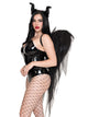 Dark Enchantress Chiffon Wings & Horn Headband