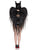 Dark Enchantress Chiffon Wings & Horn Headband
