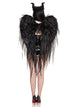 Dark Enchantress Chiffon Wings & Horn Headband