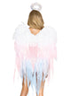 Angel Ombre Chiffon Wings & Halo Headband