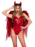 Devil Ombre Chiffon Wings & Horn Headband