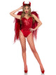 Devil Ombre Chiffon Wings & Horn Headband