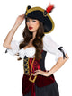 Pirate Hat with Faux Feather Detail