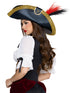 Pirate Hat with Faux Feather Detail
