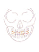 Glow in the Dark Skull Face Jewels Sticker