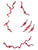 Bloody Face Jewels Sticker