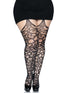 Gia Plus Garter Belt Stockings