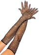 Rhinestone Fishnet Gloves