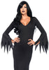 High Slit Floor Length Bodycon Gothic Dress
