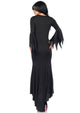 High Slit Floor Length Bodycon Gothic Dress