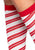 Krystal Candy Cane Knee Socks