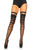 Sheer Halftone Striped Thigh Highs