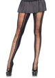 Faux Lace Up Tights