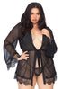 Plus Sheer Robe Set