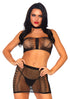 Fishnet Bandeau Top Set