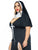 Plus Sultry Sinner Nun Costume