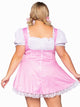 Plus Gingham Dress With Apron