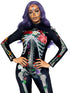 3D Floral Skeleton Catsuit Costume