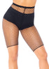 Plus Troublemaker Fishnet Biker Shorts