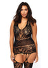Floral Lace Bodystocking