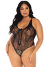 Plus Drive Me Wild Lace Teddy