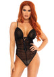 Sheer Ruched Teddy