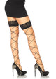 Crystalized Fishnet Thigh Highs