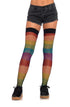 Jazzy Rainbow Fishnet Thigh Highs