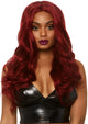 27" Long Wavy Center Part Black Wig