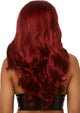 27" Long Wavy Center Part Black Wig