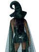 Glitter Moon Cape And Witch Hat Costume Set