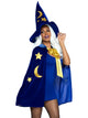 Velvet Moon and Stars Cape and Wizard Hat