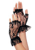 Fingerless Lace Ruffle Gloves