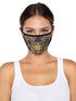 Gold Foil Skull Face Mask