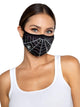 Spider Web Rhinestone Face Mask