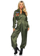 Top Gun Costume Parachute Flight Suit