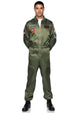 Men's Top Gun Costume Parachute Flight Suit
